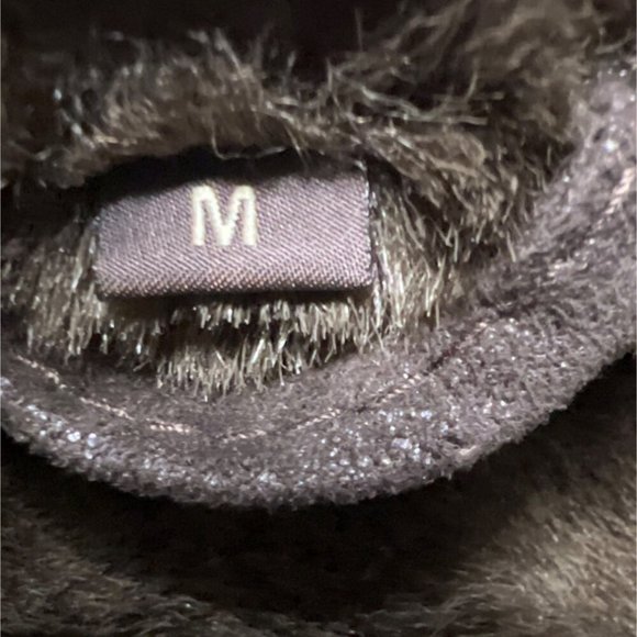 Tasso Elba Brown Faux Leather Jacket Men Winter Jacket Size M - Picture 9 of 13